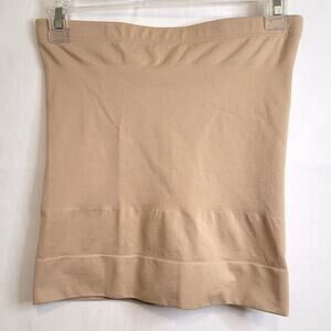 Maidenform XL Slimming Shapewear Brief Nude Beige Non‑Slip Nylon Spandex